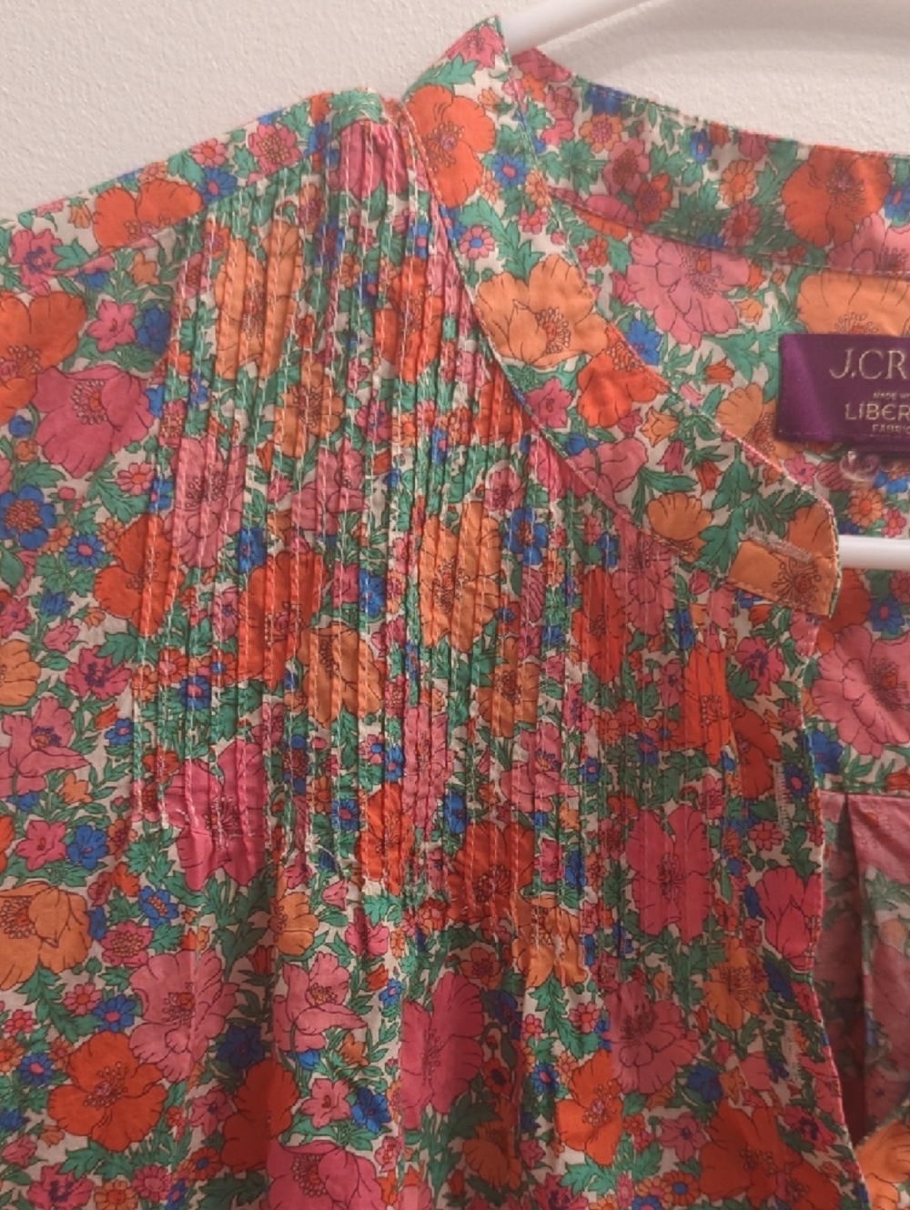 J. Crew × Liberty Multi-Color Floral Midi Shirt Dress - Picture 5 of 8